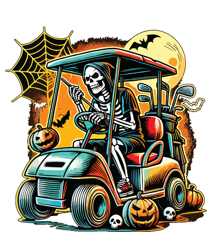 Halloween Skeleton Golf Cart Adult ChromaSoft Performance T-Shirt