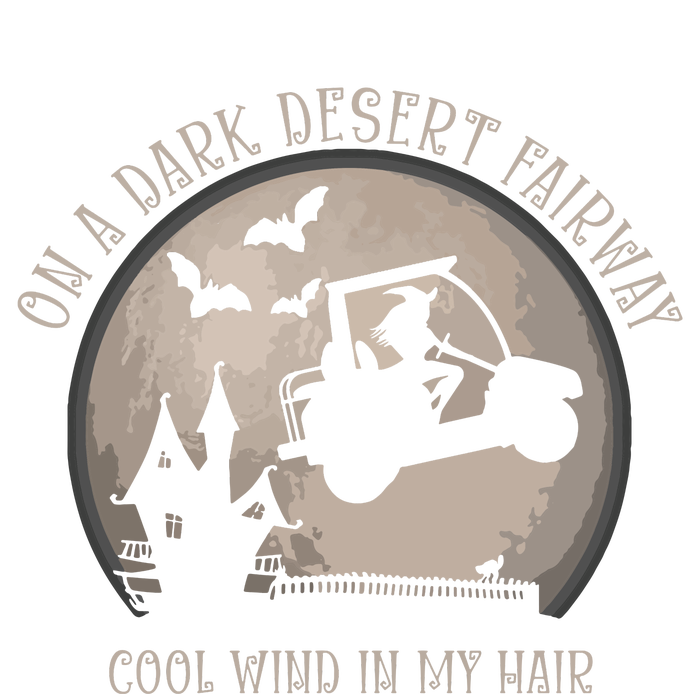 On A Dark Desert Fairway Cool Wind In My Hair Golf Witch Long Sleeve Toddler T-Shirt