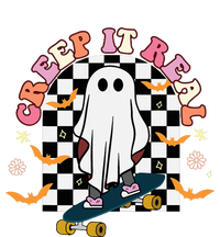 Creep It Real Skateboarder Ghost Halloween PosiCharge RacerMesh Polo