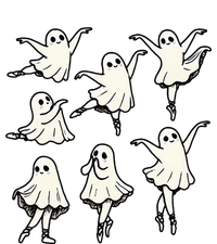 Ballet Ghost Ballet Dancer Spooky Dance Teacher Halloween Baby Long Sleeve Bodysuit