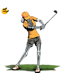 Skeleton Golf Funny Halloween Golfing Sports Golfer Women T-Shirt