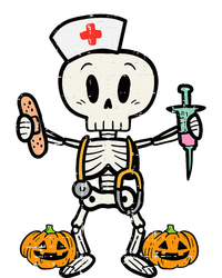 Halloween Nicu Nurse Skeleton Scrub Top Costume Adult ChromaSoft Performance T-Shirt