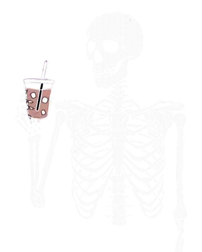 Iced Coffee Skeleton Drinking Halloween Skull PosiCharge Competitor Tank