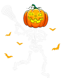 Pumpkin Skeleton Lacrosse Halloween T-Shirt