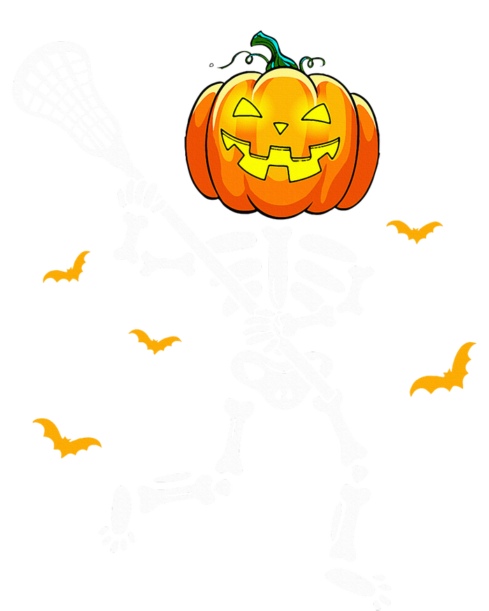 Pumpkin Skeleton Lacrosse Halloween T-Shirt