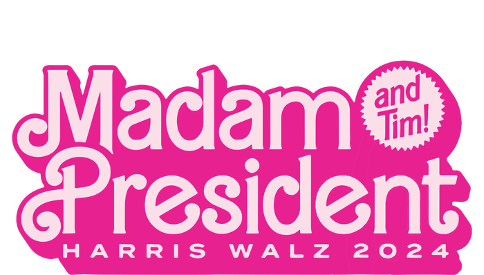 Madam President (And Tim!) Kamala Harris & Tim Walz Drawstring Bag