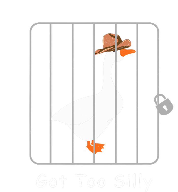 Funny Silly Goose Lover Mugshot Meme Got Too Silly Toddler T-Shirt