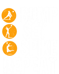 Bump Set Spike Repeat Volleyball Sport Gift Women's Racerback Tank