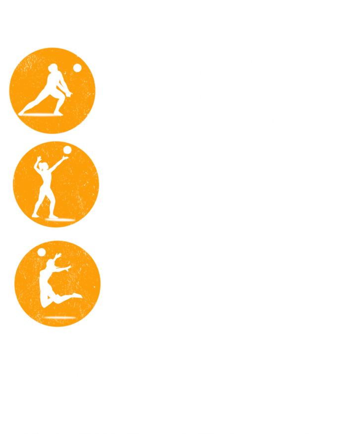 Bump Set Spike Repeat Volleyball Sport Gift Women's Racerback Tank