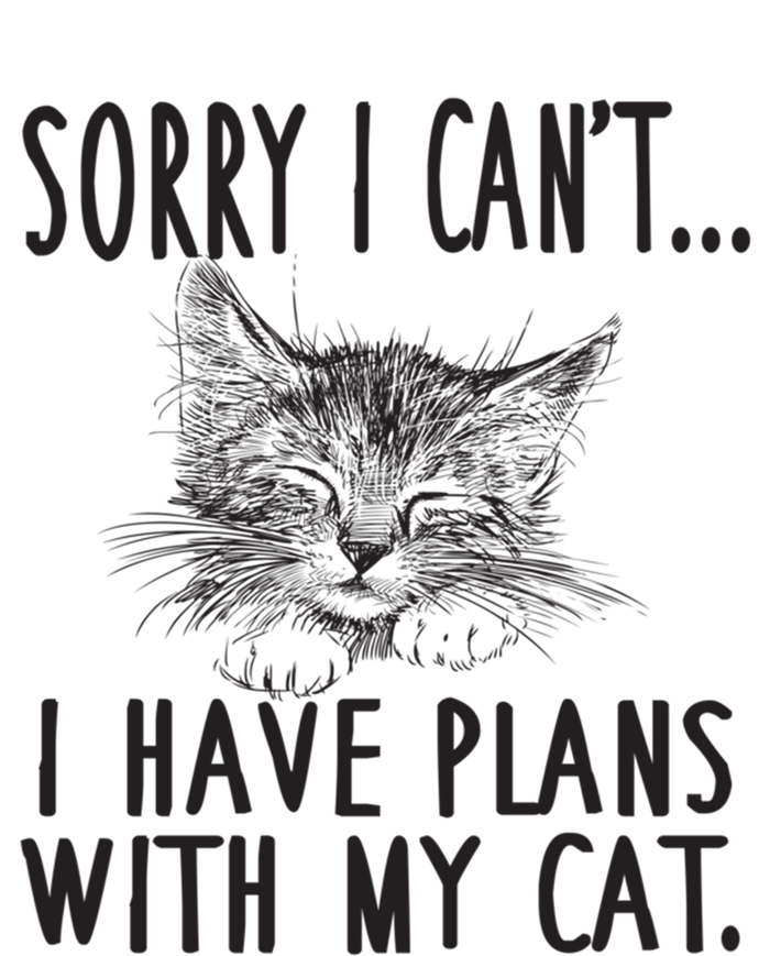 Sorry I CanT I Have Plans With My Cat Cute Cat Gift T-Shirt