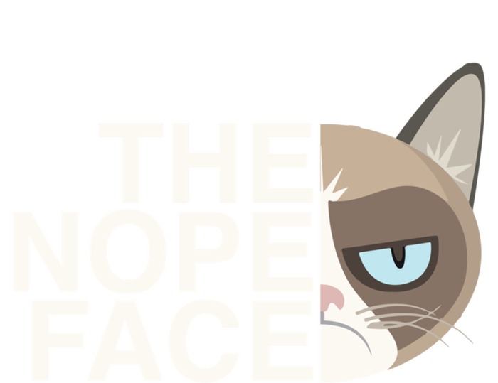 The Nope Face Funny Lazy Cat Joke Gift And Meaningful Gift Premium Hoodie