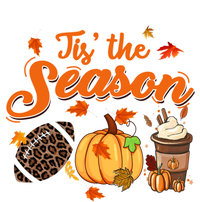 Tis The Season Pumpkin Leaf Fall Autumn Latte Football Gift T-Shirt