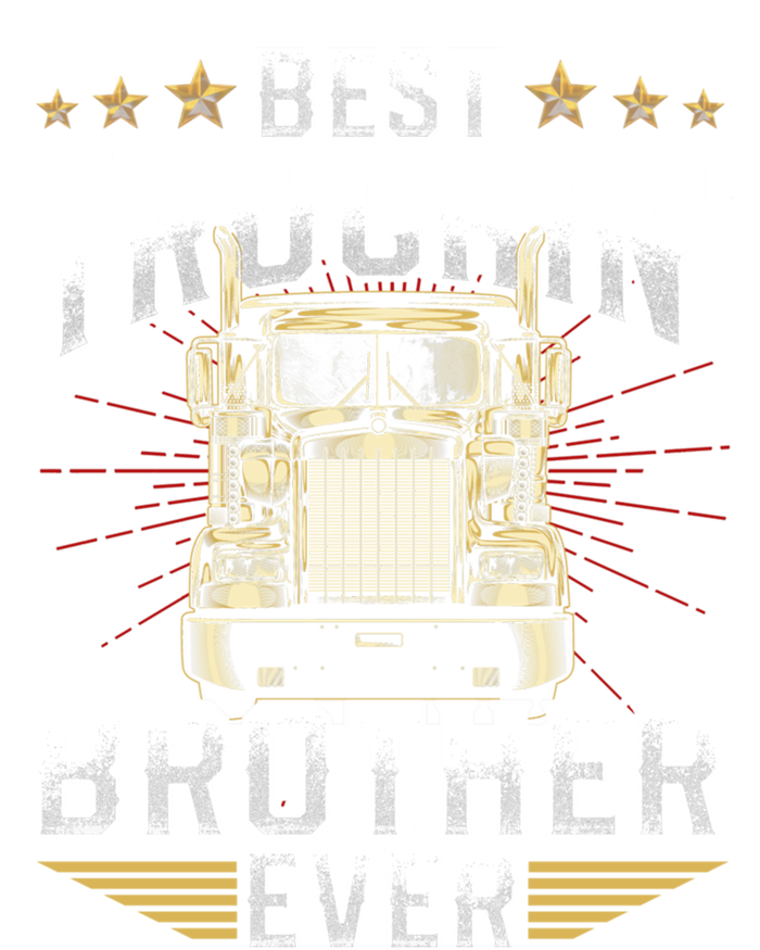 Best Truckin Brother Ever FatherS Day Xmas Trucker Cute Gift Ceramic Bell Ornament