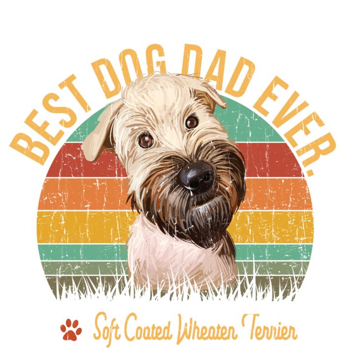 Dogs 365 Vintage Best Soft Coated Wheaten Terrier Dad Ever Gift Coaster