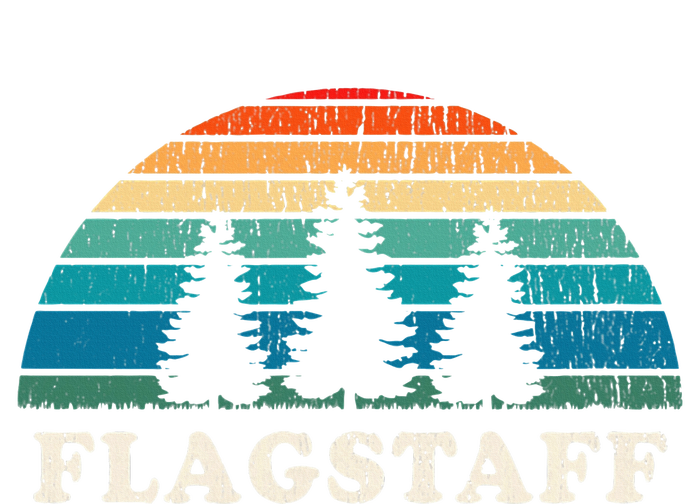 Flagstaff Az 70s Retro Throwback Design Tie-Dye T-Shirt