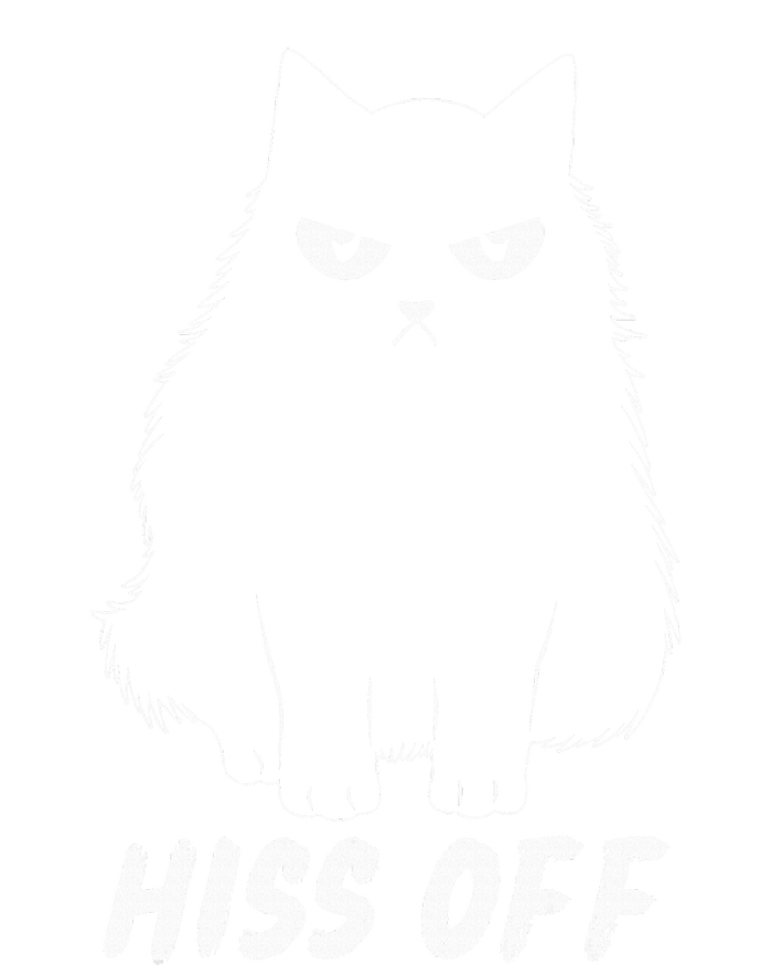 Meow Black Cat Hiss Off Funny T-Shirt