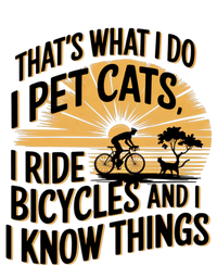 ThatS What I Do I Pet Cats I Ride Bicycles Funny Cycling Softstyle Adult Sport Polo