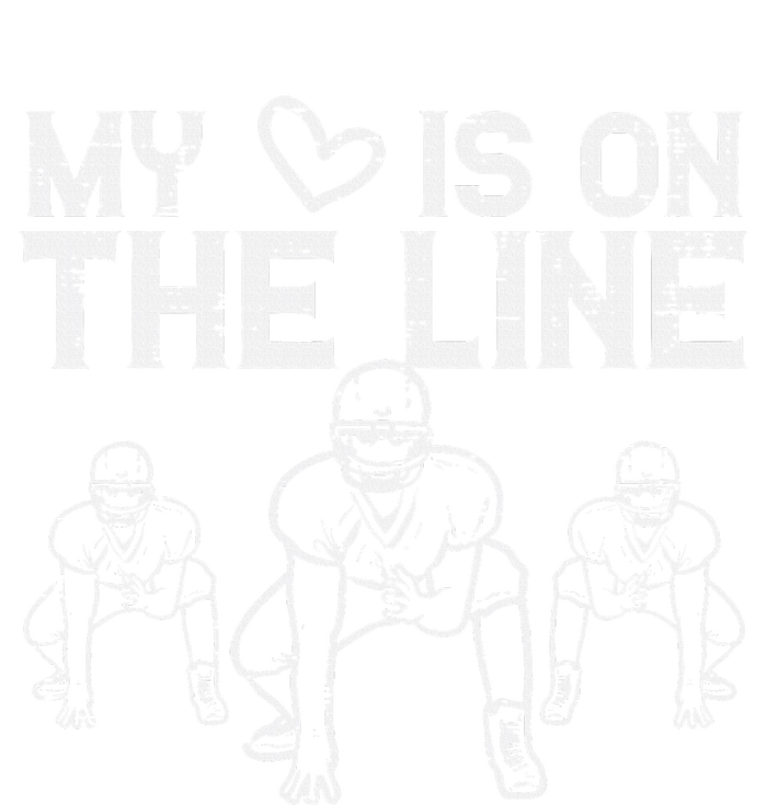 American Football My Heart Is On The Line Lineman Sustainable Beanie