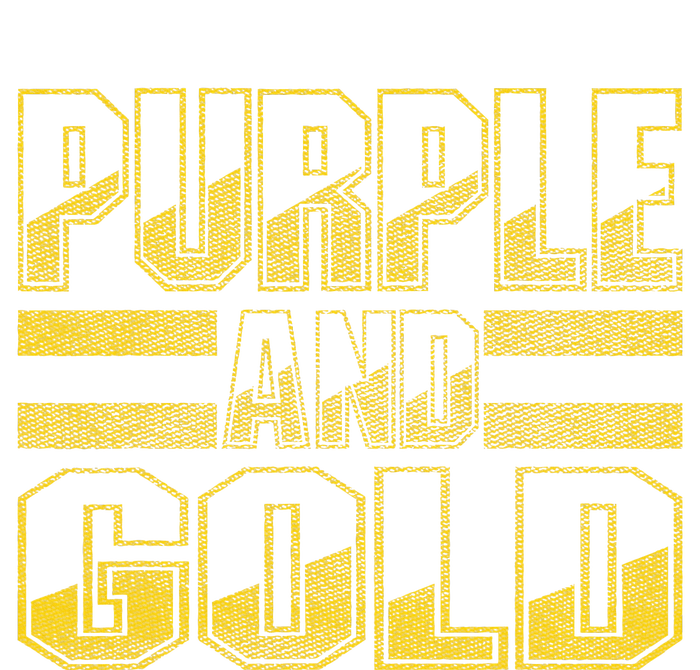 Purple & Gold Game Day Group For High School Football Women's T-Shirt