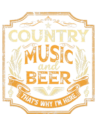 Country Music And Beer ThatS Why IM Here Vintage Drinking 7-Panel Snapback Hat