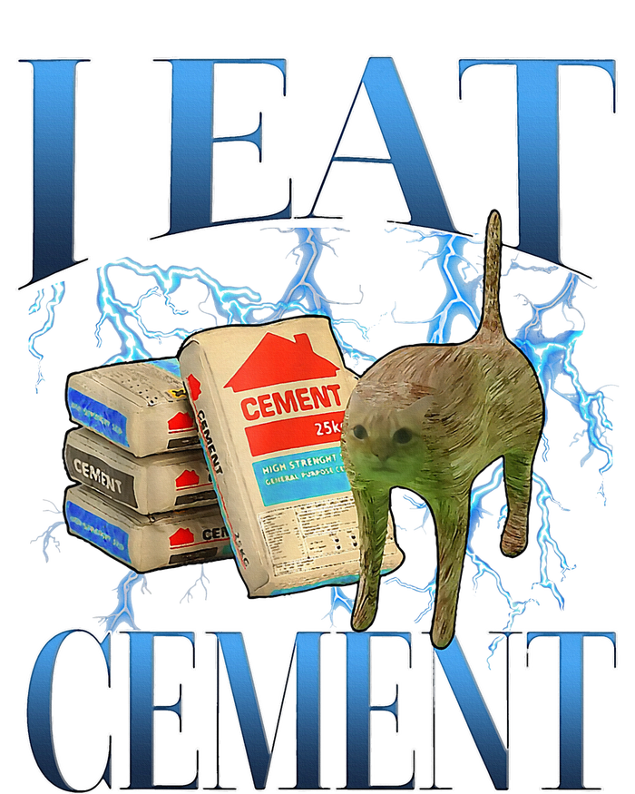 I Eat Cement Cursed Cat Oddly Specific Daily Commute Backpack