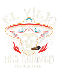 El Viejo Has Arrived Tequila Time Vintage Women's Racerback Cropped Tank