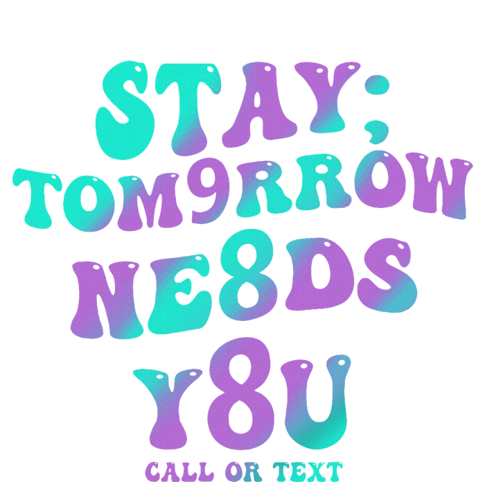 Stay Tomorrow Needs You 988 Suicide Prevention Awareness PosiCharge Competitor Tank