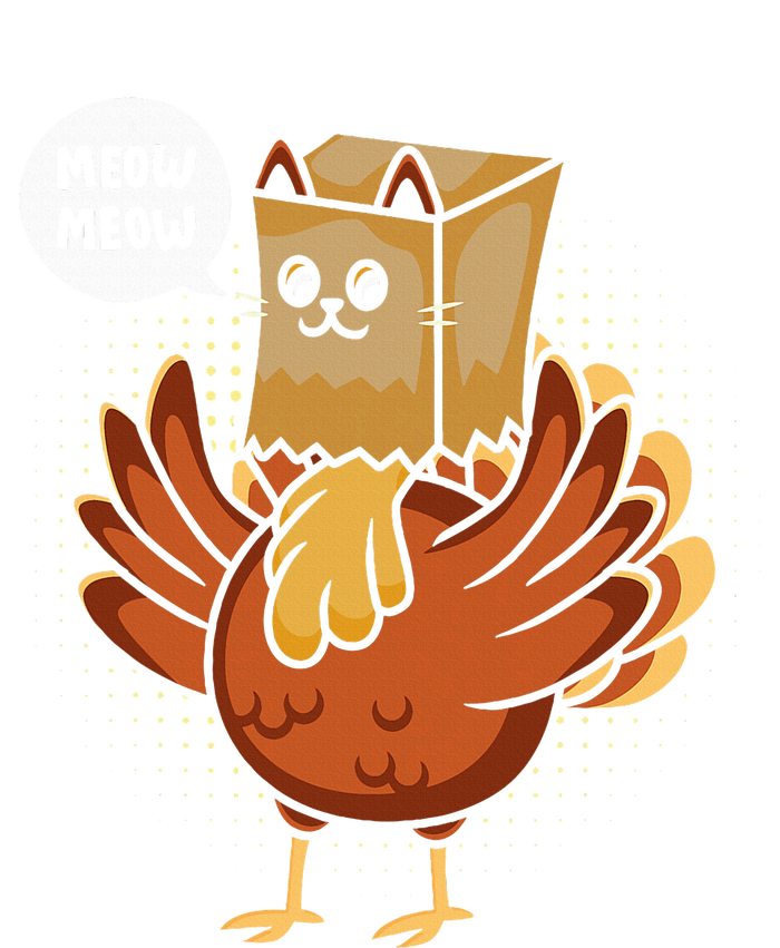 Thanksgiving Day Fake Cat Turkey Meow Animal Farmer T-Shirt