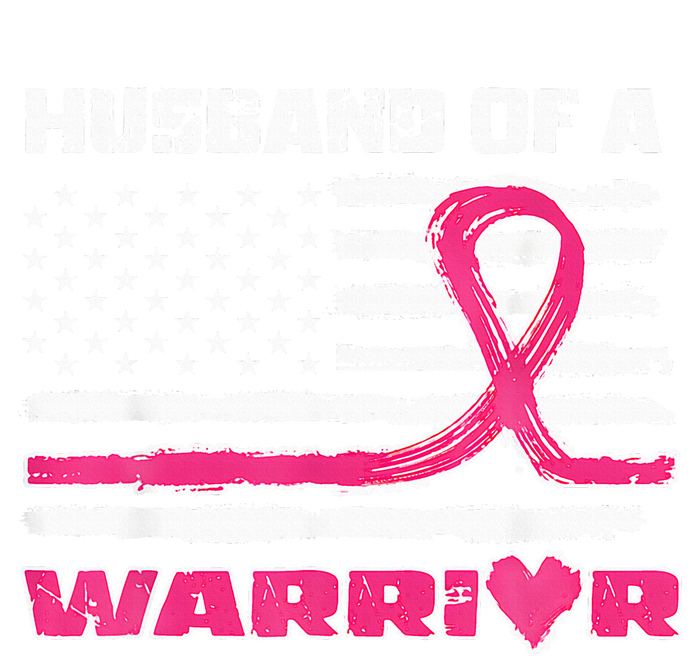 Ribbon American Flag Husband Of A Warrior Breast Cancer Kids Sweatshirt