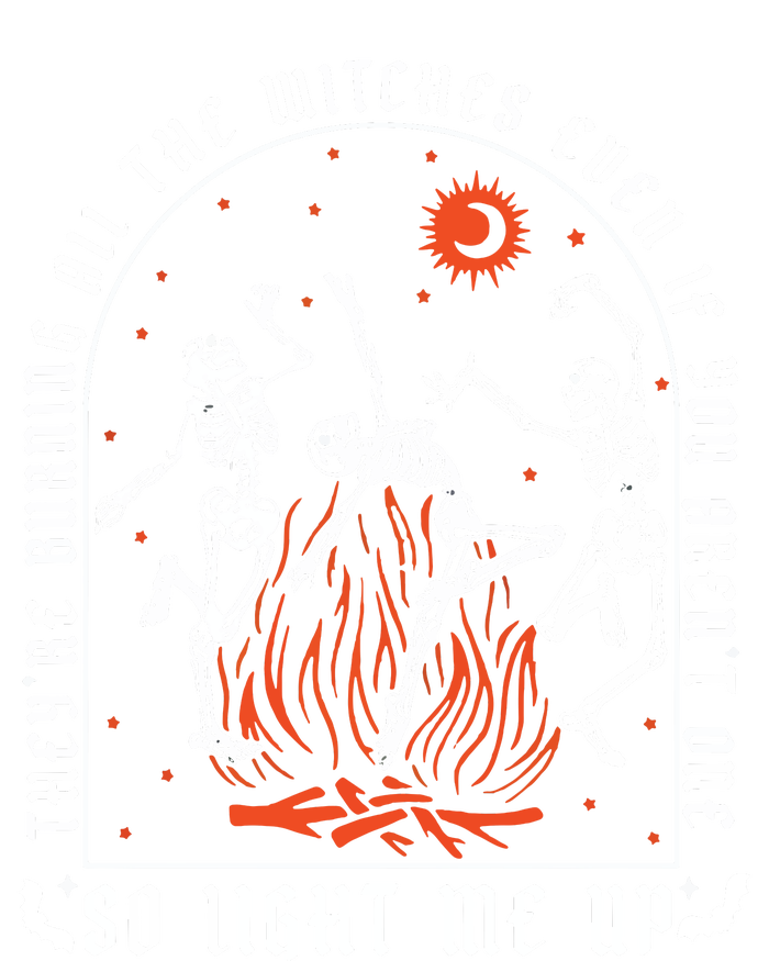 TheyRe Burning All The Witches Dancing Skeleton T-Shirt