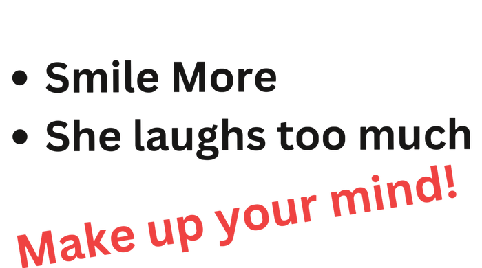 Smile More She Laughs Too Much Make Up Your Mind Kamala Harris 2024 Women's T-Shirt