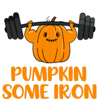 Pumpkin Some Iron Halloween Gym Workout Lifting Pun Toddler Sweatshirt