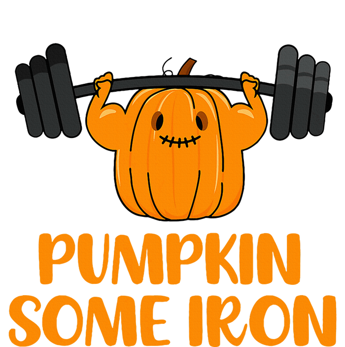 Pumpkin Some Iron Halloween Gym Workout Lifting Pun Toddler Sweatshirt