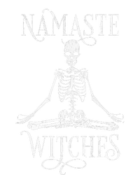 Distressed Halloween Yoga Skeleton Namaste Witches Performance Fleece Hoodie