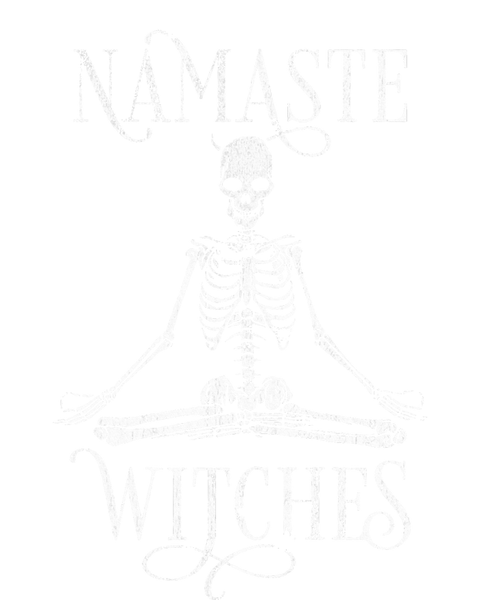 Distressed Halloween Yoga Skeleton Namaste Witches Performance Fleece Hoodie