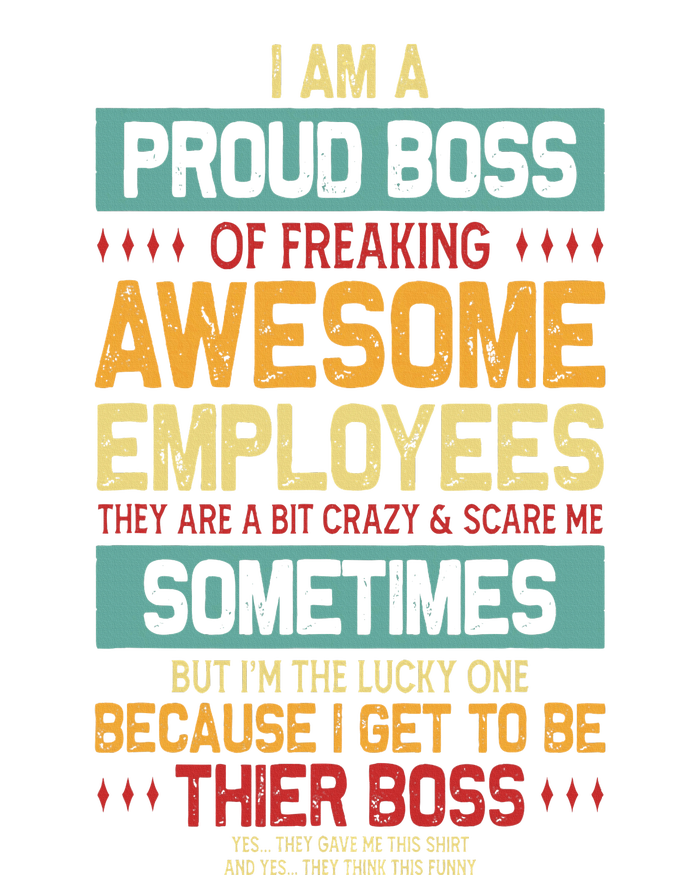 Proud Boss Employee Appreciation Office Cooling Performance Crew T-Shirt