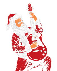 Santa Playing Guitar Christmas Pajama Musician Guitarist Tall Sweatshirt