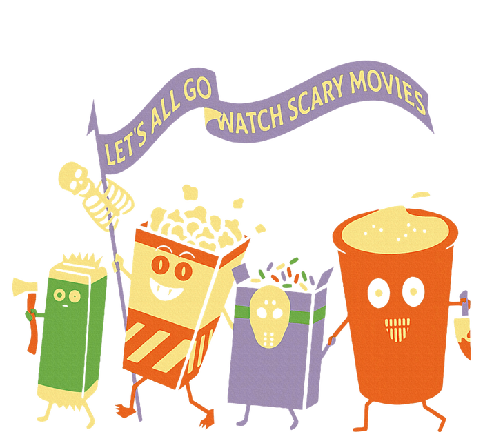 LetS All Go Watch Scary Movies Premium T-Shirt