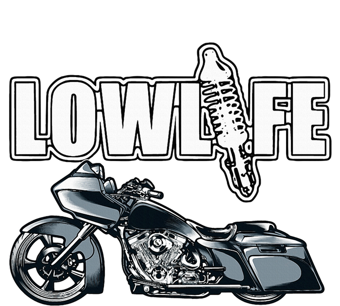 Lowlife Bagger Motorcycle . Chicano Vicla Lowrider Bikes Women's T-Shirt