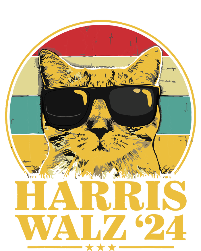 Harris Waltz 2024 Election Cat Lady Kamala Harris Tim Waltz Baby Long Sleeve Bodysuit