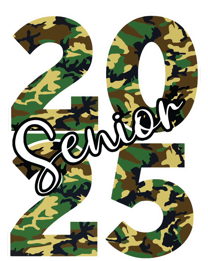 Class Of 2025 Camo Senior T-Shirt