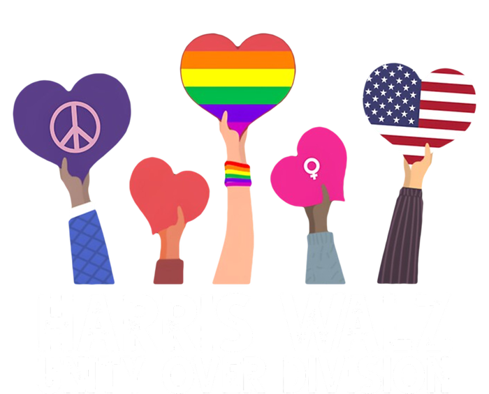 Harris Waltz 2024 Unity Over Division Lgbtq Equality T-Shirt