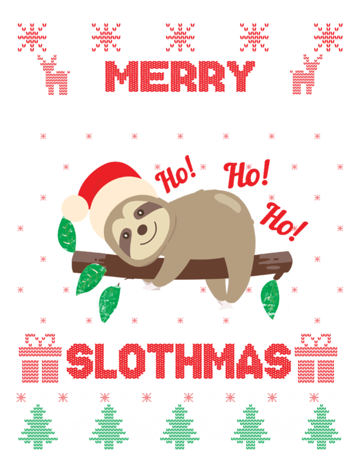 Merry Slothmas Christmas Funny Sloth Xmas Design Funny Gift T-Shirt