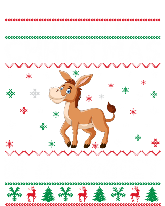 All I Want For Christmas Is A Donkey Ugly Xmas Cool Gift Premium Hoodie