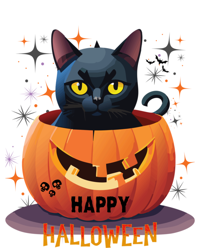 Happy Halloween Cat Skull Bats Kitty Pumpkin Meaningful Gift T-Shirt