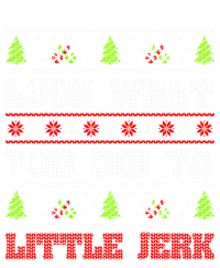 Look What You Did Ya Little Jerk Christmas Holiday Family Gift Valucap Bio-Washed Visor