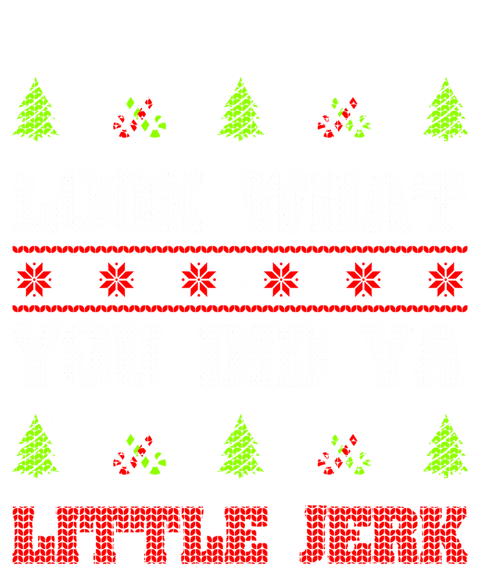 Look What You Did Ya Little Jerk Christmas Holiday Family Gift Valucap Bio-Washed Visor