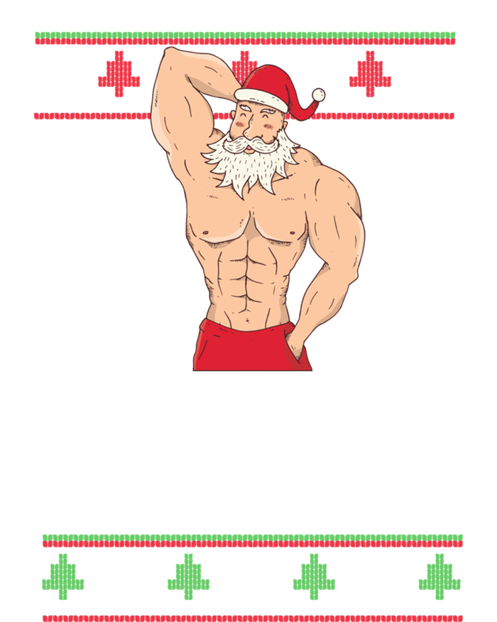 North Swole Gift Ugly Christmas Fit Sexy Santa Women's V-Neck T-Shirt