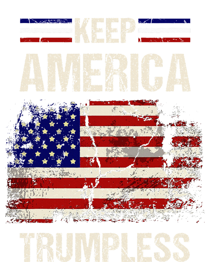 Keep America Trumpless America Flag Retro Patriotic T-Shirt