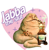 Jabba The Slut Funny Jabba The Hutt 7-Panel Snapback Hat